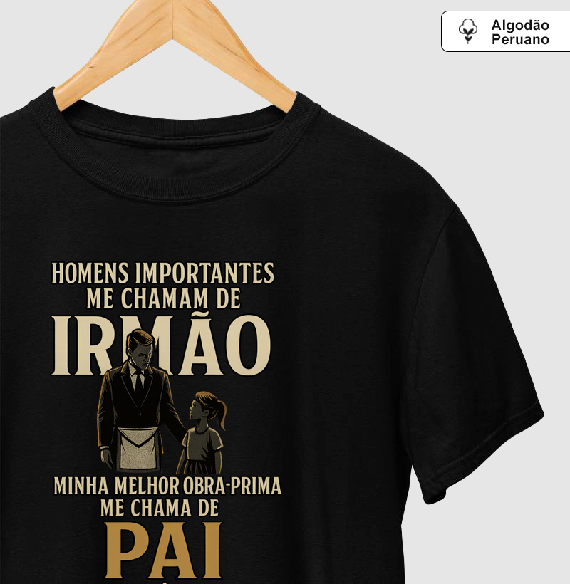 Camiseta Algodão Peruano Venerável Pai (Filha) - Mr. GADU 13