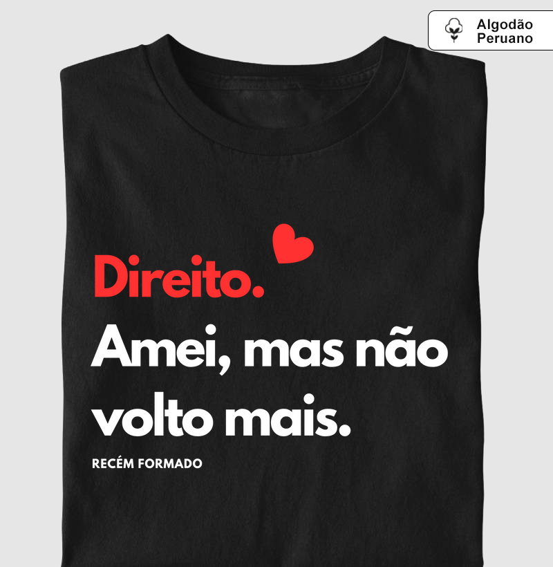 Camiseta em Algodão Peruano Direito