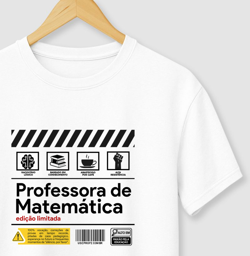 Professora de Matemática - Rótulo