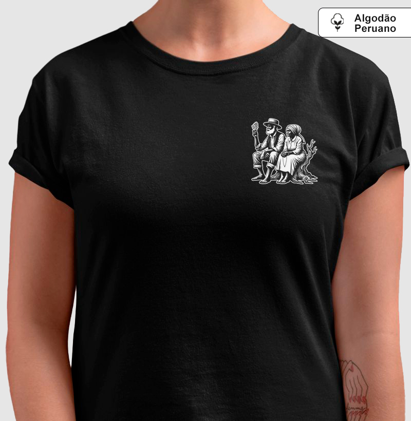 Casal pretos Velhos Minimalista - Algodão Peruano