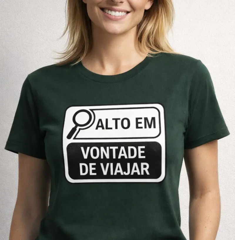 Alto em vontade de viajar