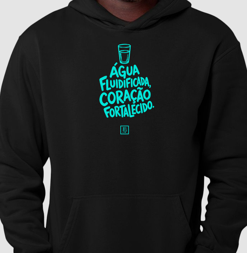 Camiseta Água Fluidificada, Coração Fortalecido