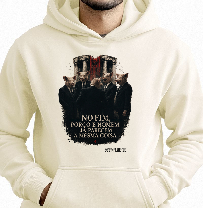 PORCOS OU HOMENS? - Hoodie Moletom