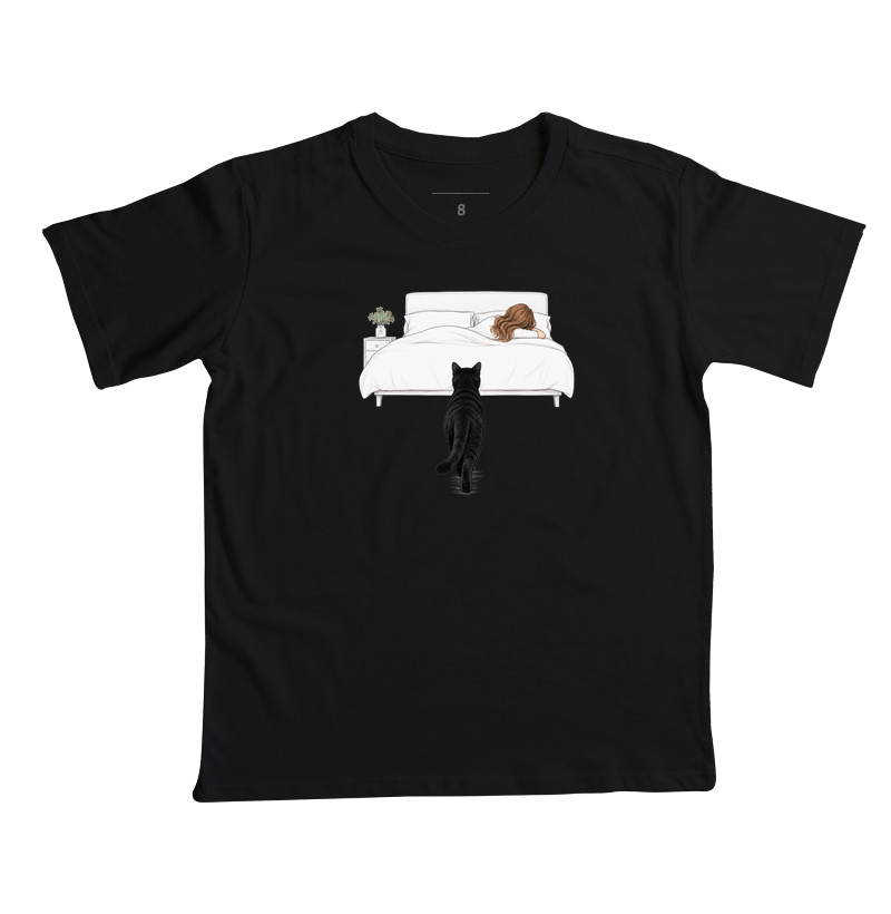 Meu Lugar na Cama - Camiseta Infantil