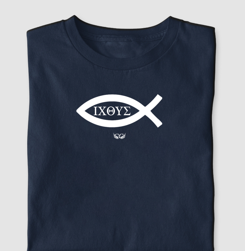 Camiseta Peixe Símbolo Cristianismo