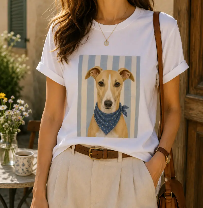 Whippet - Gentle Paws - Camiseta