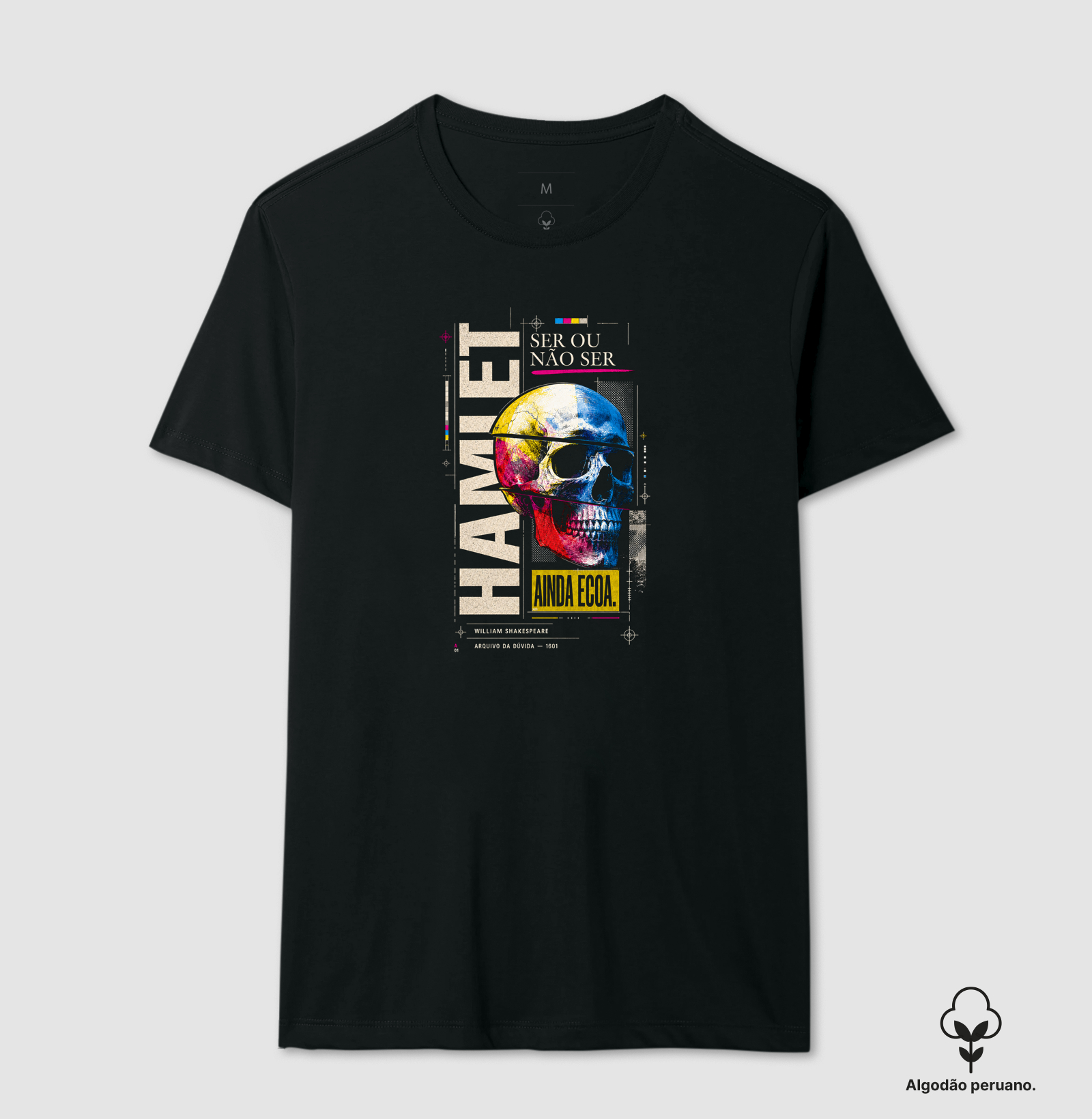 HAMLET — Ainda Ecoa releitura - Camiseta Algodão Peruano