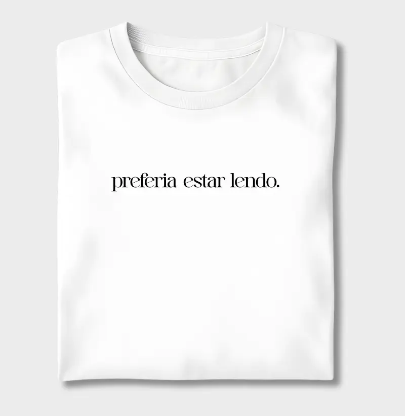 Preferia estar lendo