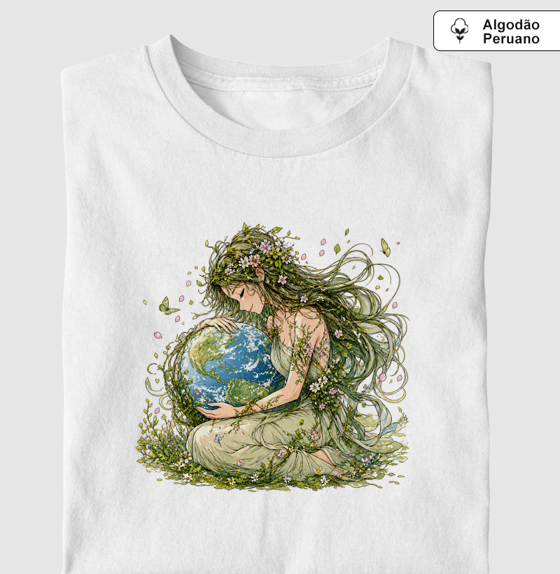 Gaia Delicata - Camiseta Algodão Peruano