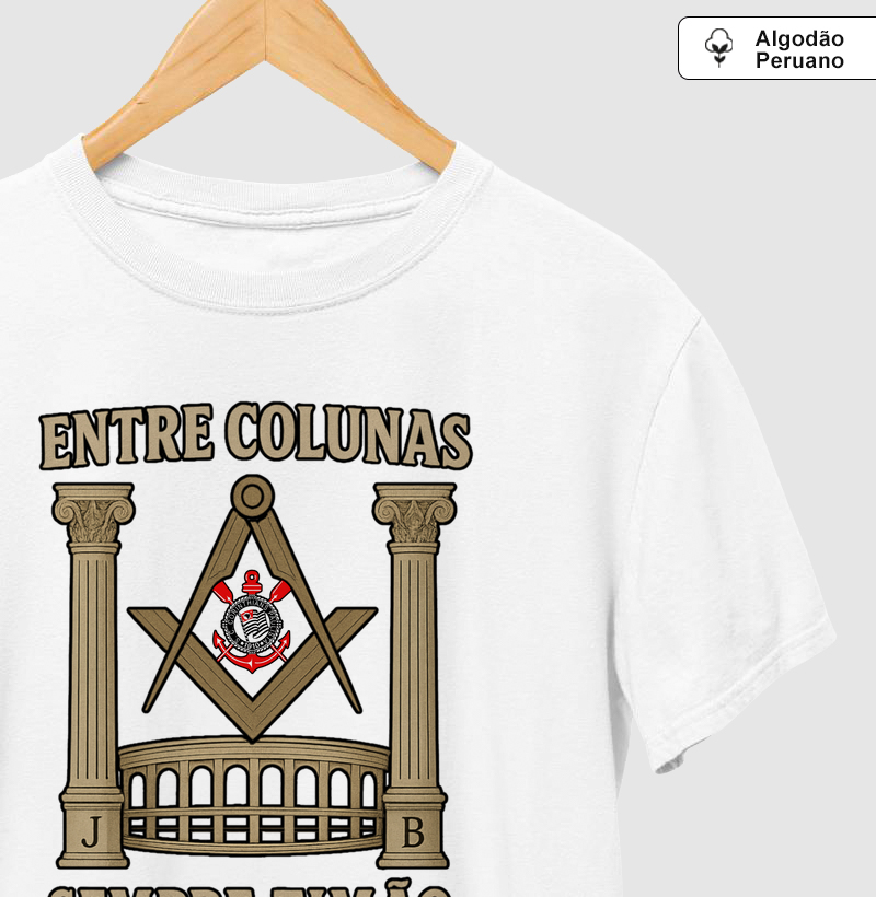 Camiseta Algodão Peruano Timão Entre Colunas - Mr. GADU