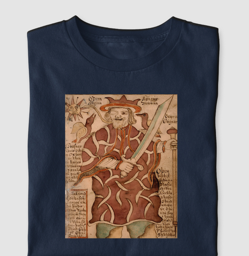 Camiseta Odin: Runa, Sangue e Visão