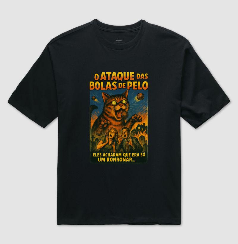Camiseta Ataque das Bolas de Pelo