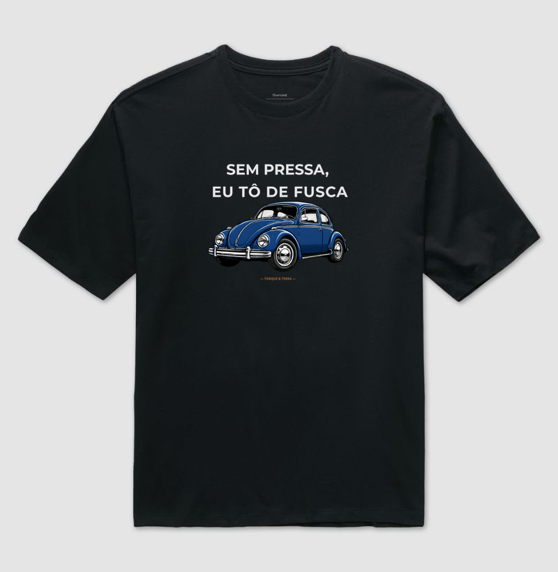 Sem pressa, eu tô de fusca - Azul Escuro