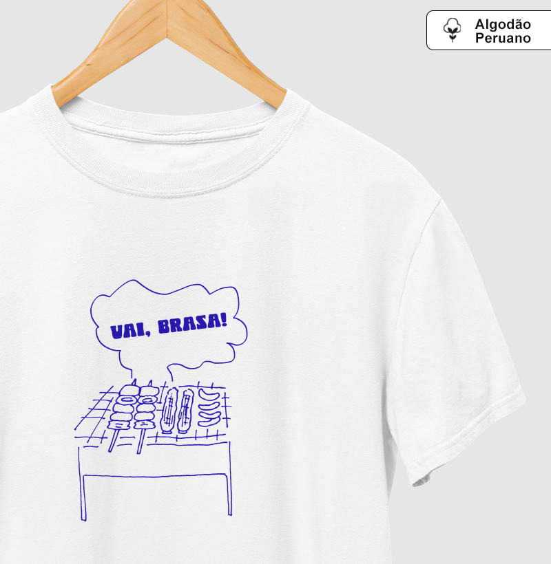 Vai Brasa Outline Azul Pima