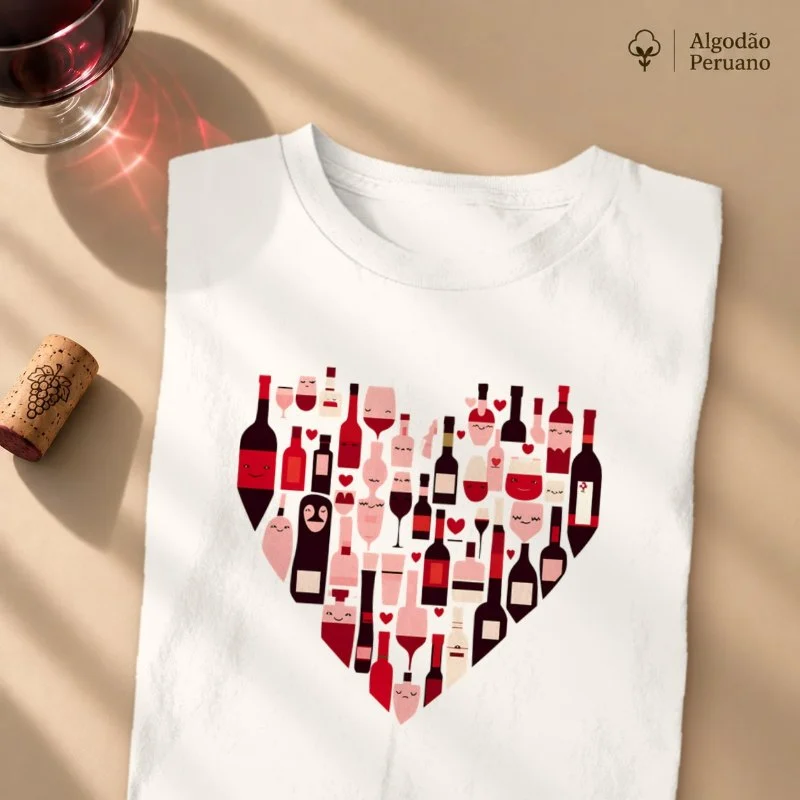 Camiseta Coração Vinifero