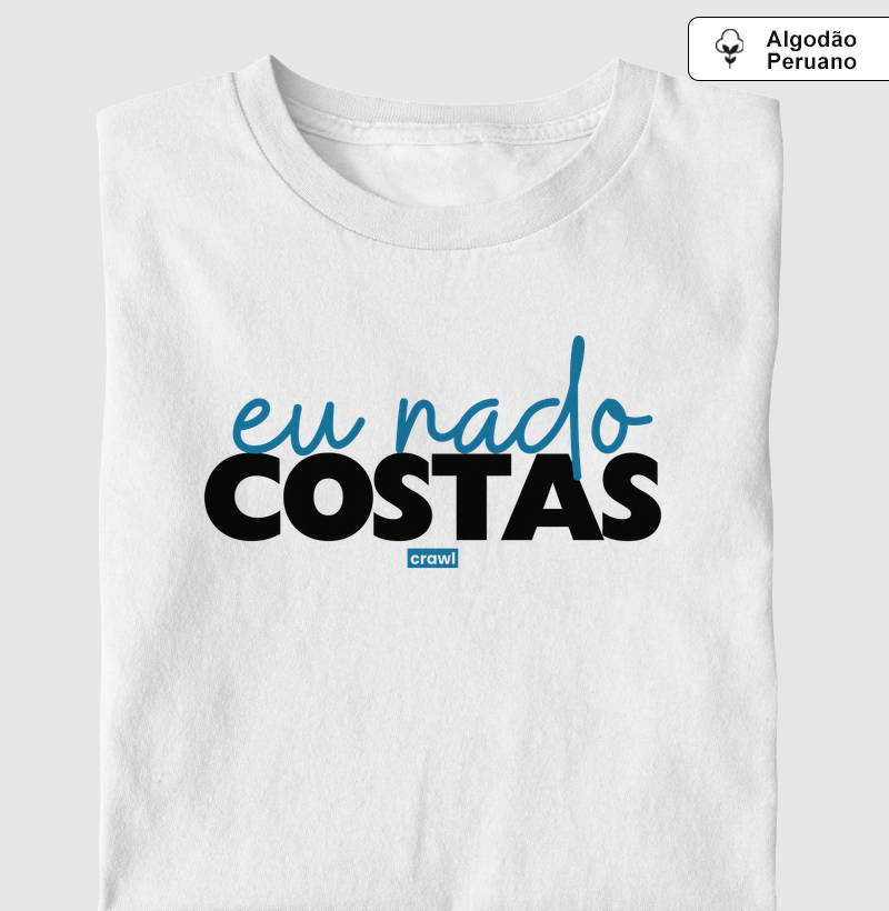 Eu Nado Costas - Camiseta Algodão Peruano
