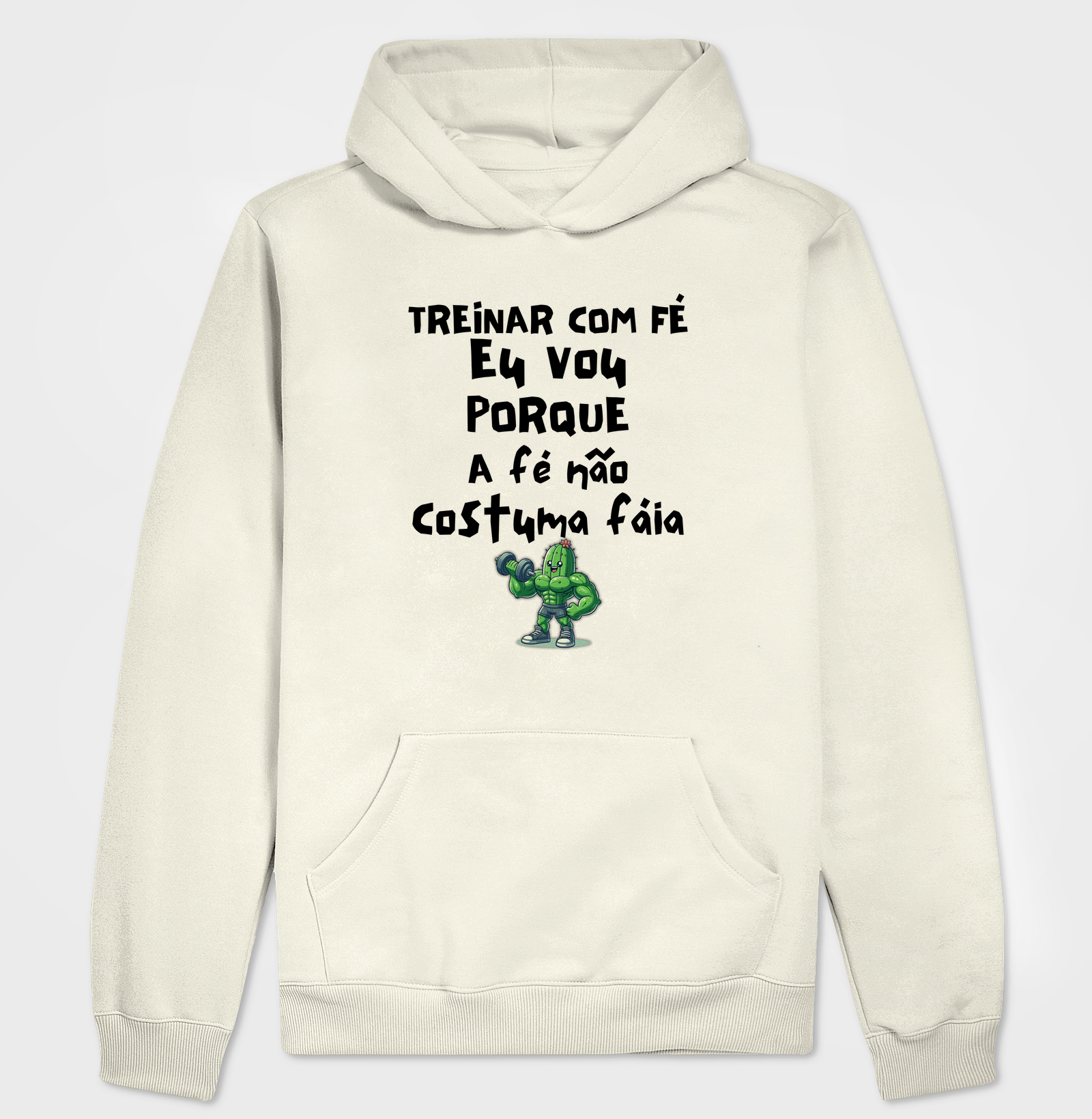 Treinar com fé eu vou porque a fé não costuma fáia