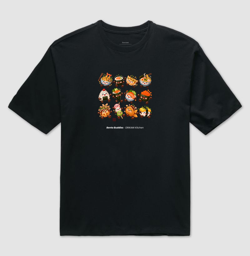 Bento Buddies - ORIKAMI Kitchen - Camiseta Oversized