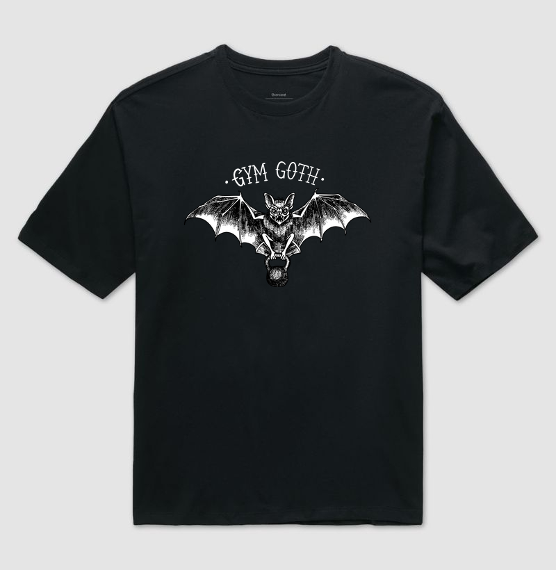 Morcego Gym Goth (Fundo Preto)