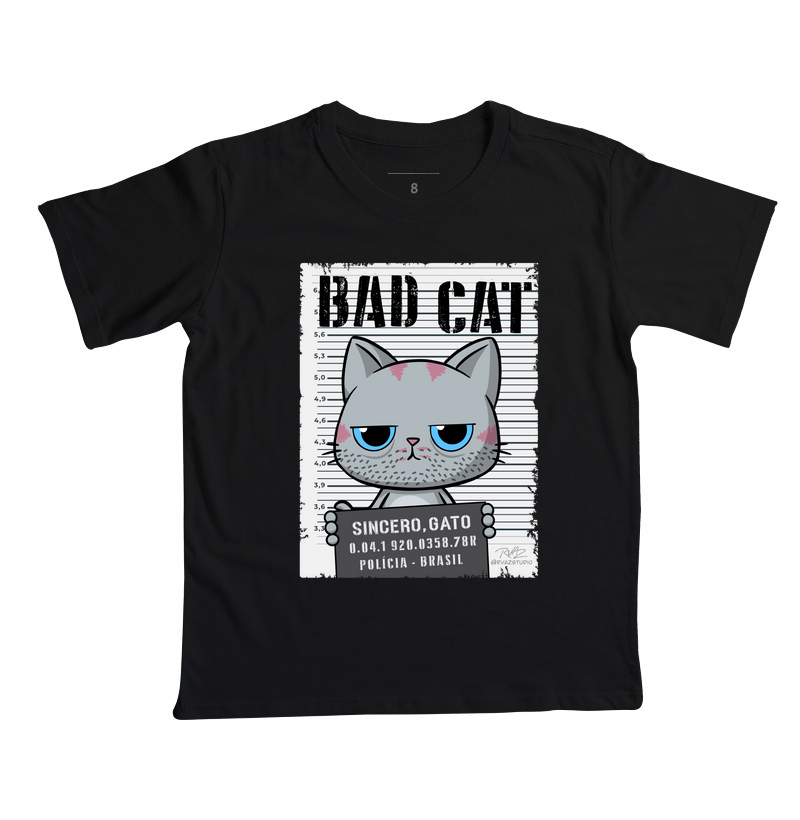 Camiseta Bad Cat - Camiseta Infantil