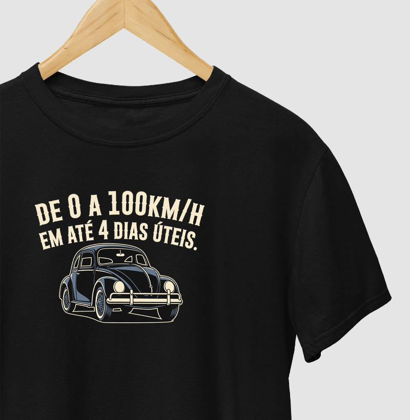 Fusca De 0 a 100 em Até 4 Dias Úteis - Frase Engraçada VW
