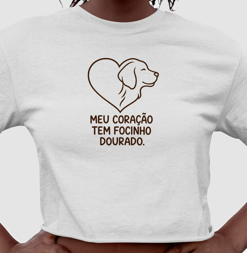 Meu coração tem focinho dourado. - Cropped