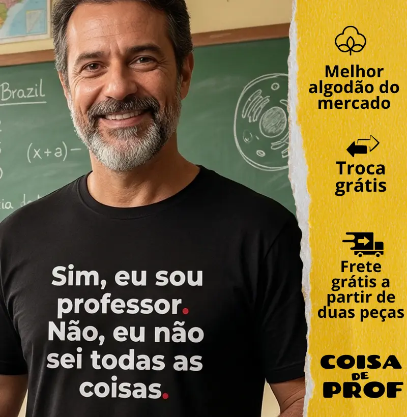 Camiseta Sim eu Sou Professor