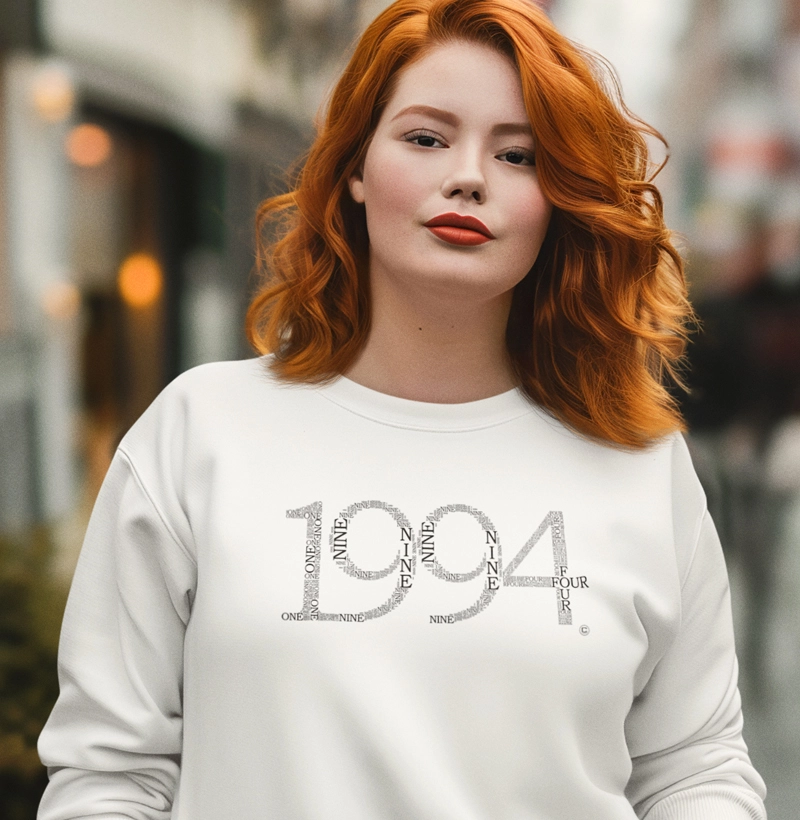 Moletom English Numbers 1994