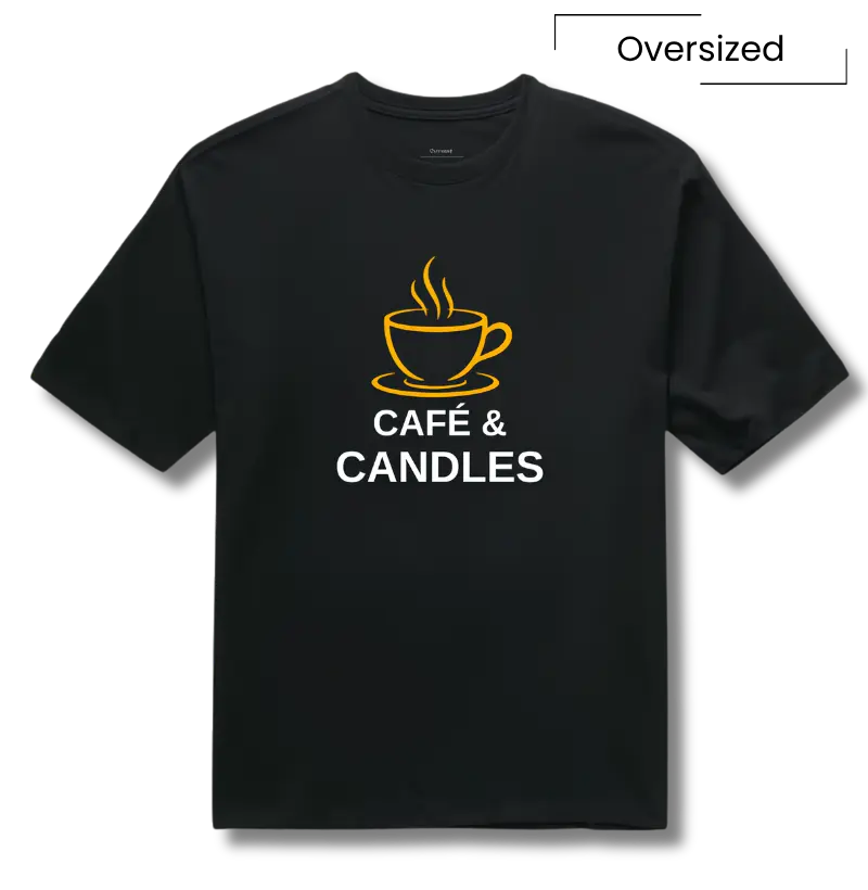 Camiseta Trader Café & Candles - Camiseta Oversized