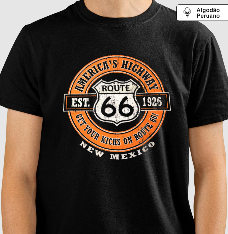 Camiseta Rota 66 Novo Mexico