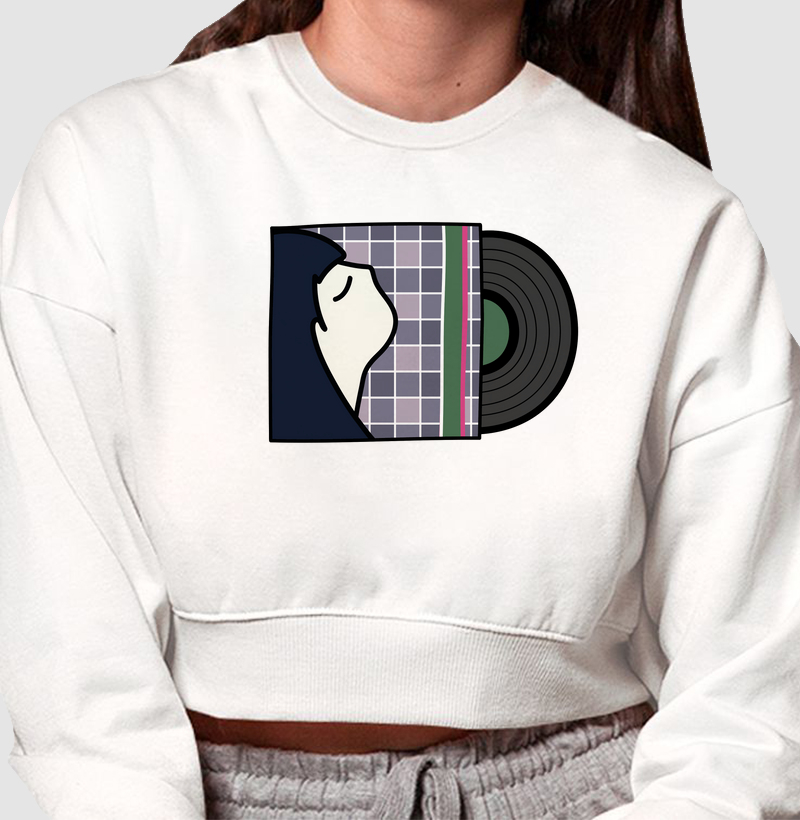 Cropped Moletom Inspiração Saúde