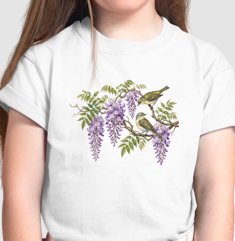 Glicínias - Camiseta Infantil