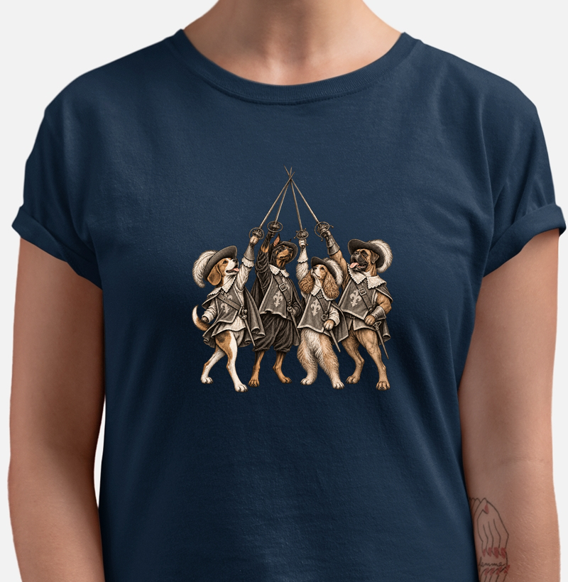 Camiseta D'Artagnan e os Três Mosqueteiros