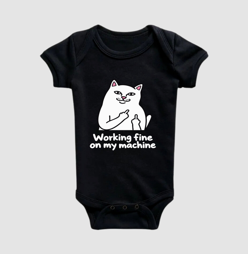 Working Fine on My Machine | Na Minha Máquina Funciona - Body Infantil