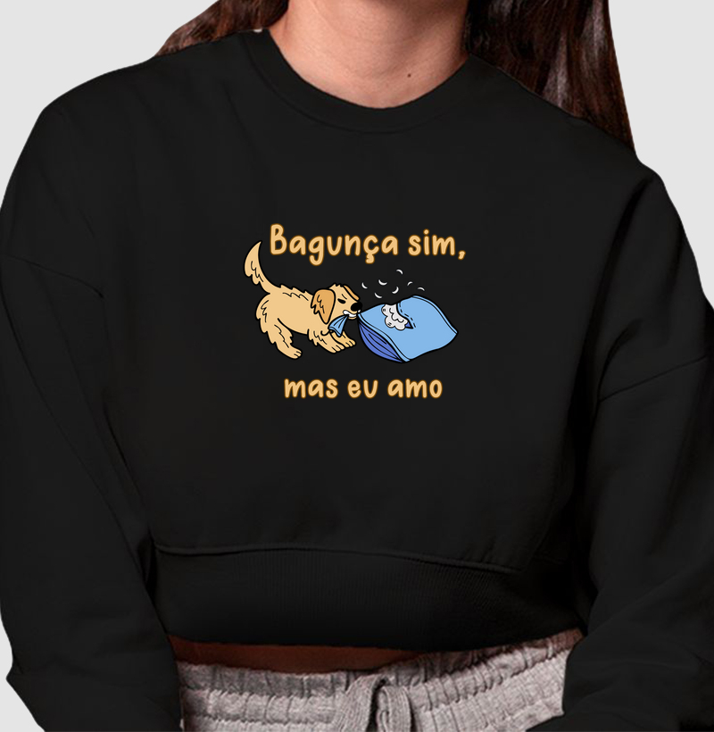 Moletom Cropped Cãowear