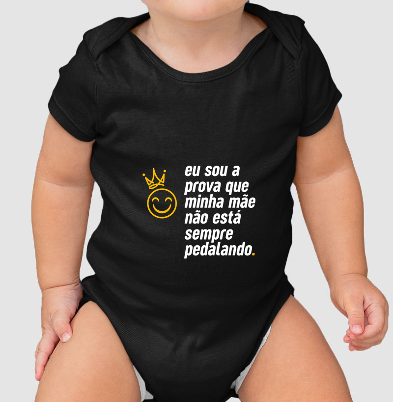 Eu sou a prova que minha mãe não está sempre pedalando