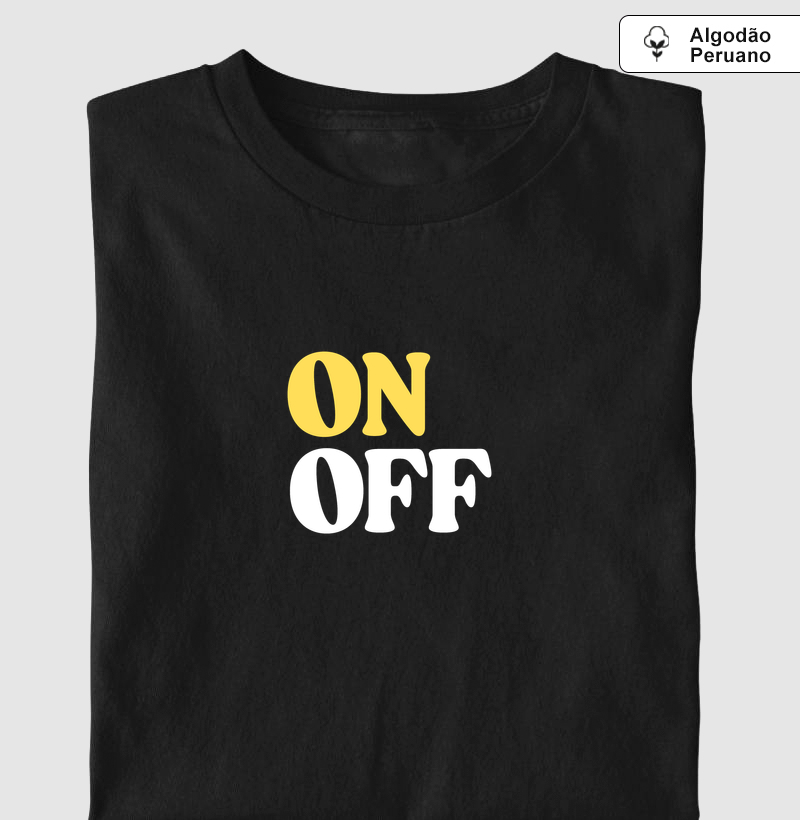 Camiseta On Off (Algodão Peruano)
