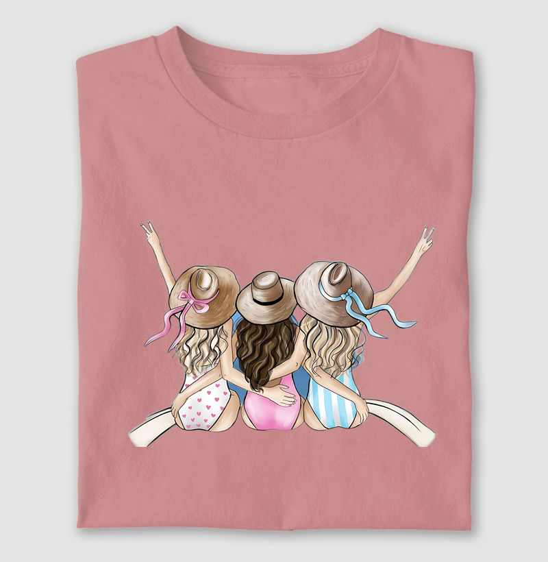 Camiseta Algodão Premium - Summer Sisters