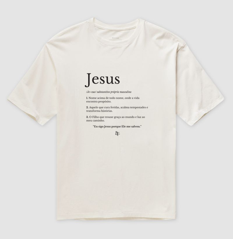 Jesus significado - Camiseta Oversized