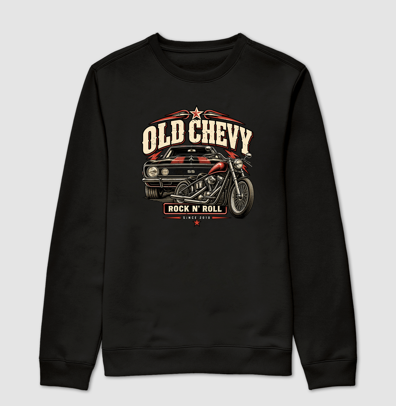 Road Legends | Steel & Wheels - Old Chevy - Suéter Moletom