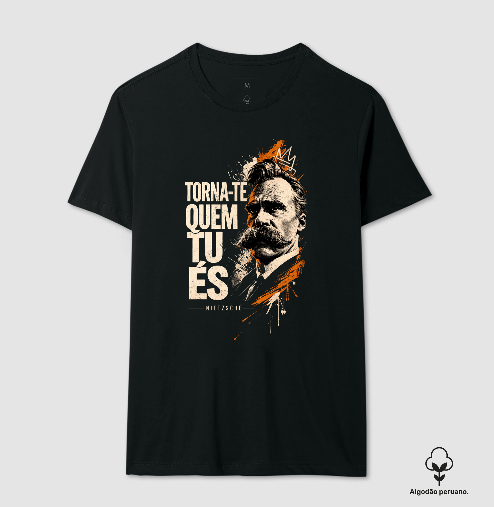 Filosofia de Nietzsche "Torna-te quem tu és" - Camiseta Algodão Peruano