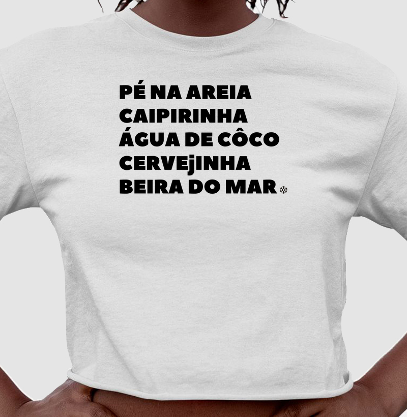 Cropped Pé na Areia