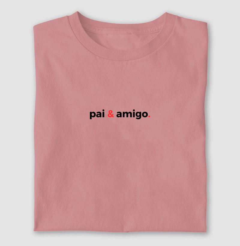 Camisa Pai & Amigo Preto & Vermelho