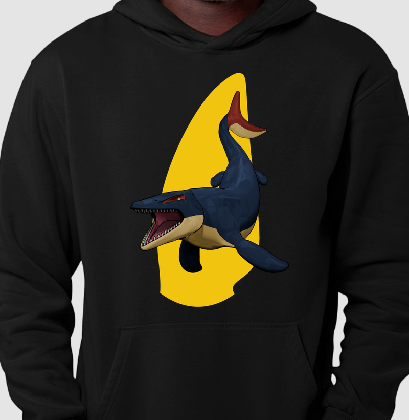 Blusa Dinossauro Moletom Mosassauro Algodão Premium Dinoloco