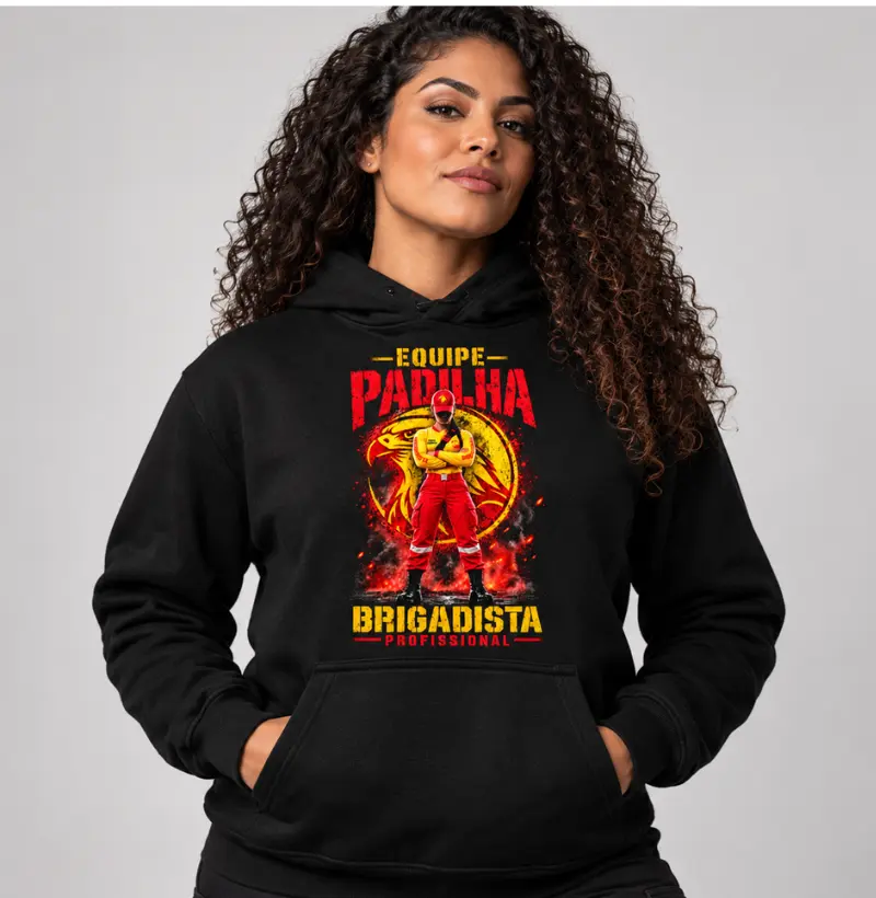 Equipe Padilha | Brigadista Profissional Feminina - Hoodie Moletom