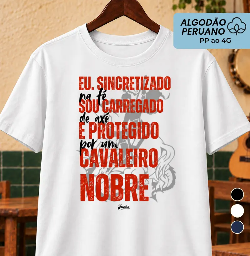 Cavaleiro Nobre - Camiseta Algodão Peruano