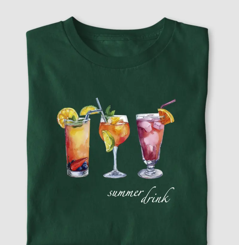 Camiseta Summer Drinks - Colors