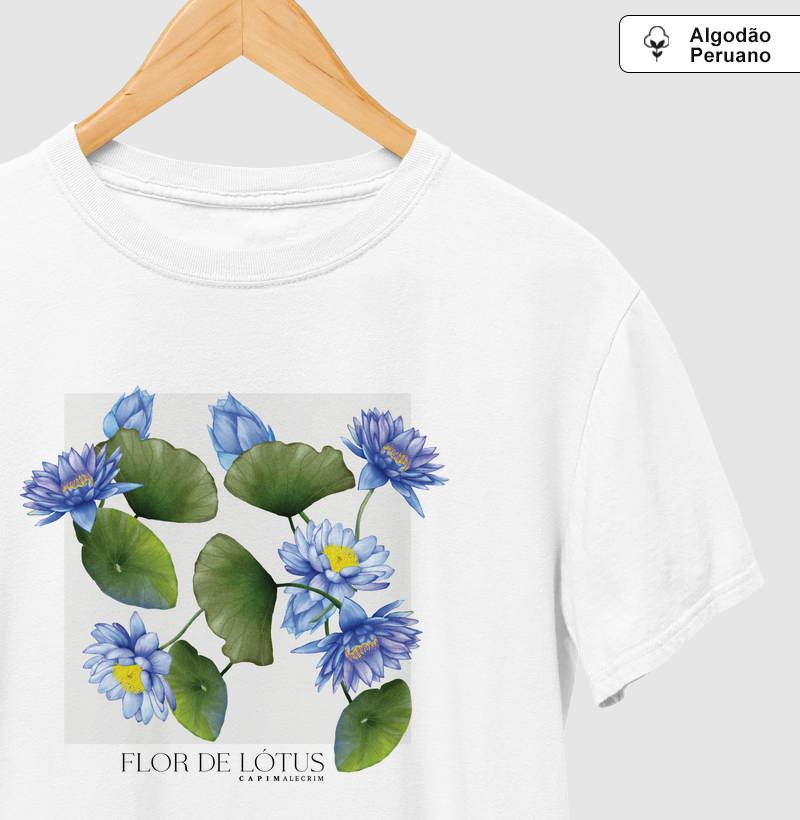 T-shirt Flor de Lotus - Algodao Peruano