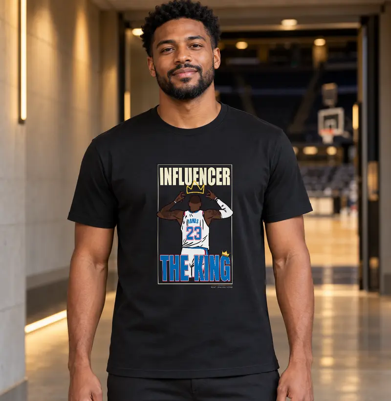Camiseta LeBron James — The King 23 | Influencers Ballers
