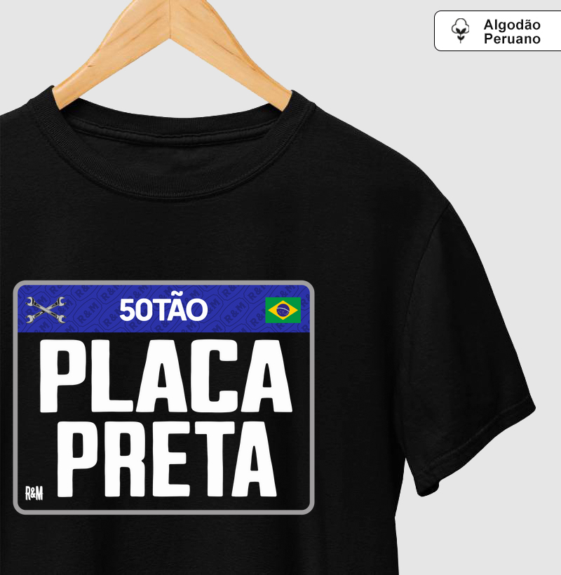 50tão Placa Preta